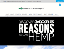 Tablet Screenshot of coloradohempproject.com